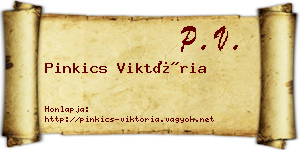 Pinkics Viktória névjegykártya